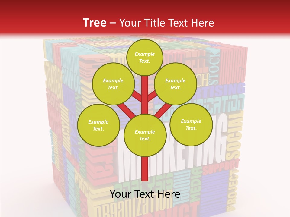Isolated Threedimensional Frame PowerPoint Template