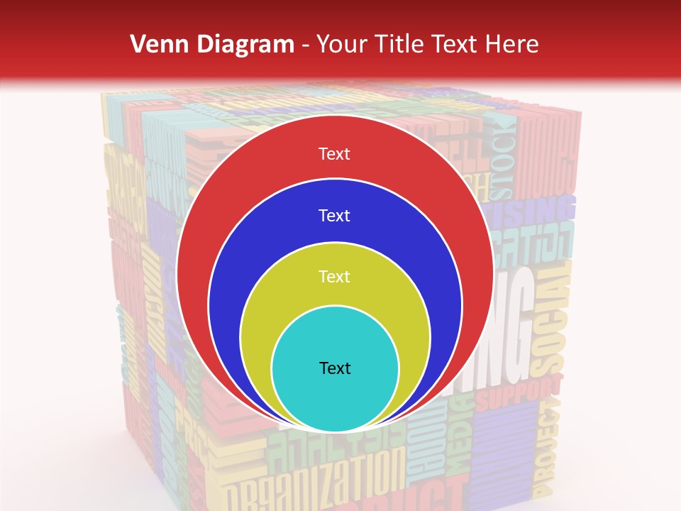 Isolated Threedimensional Frame PowerPoint Template