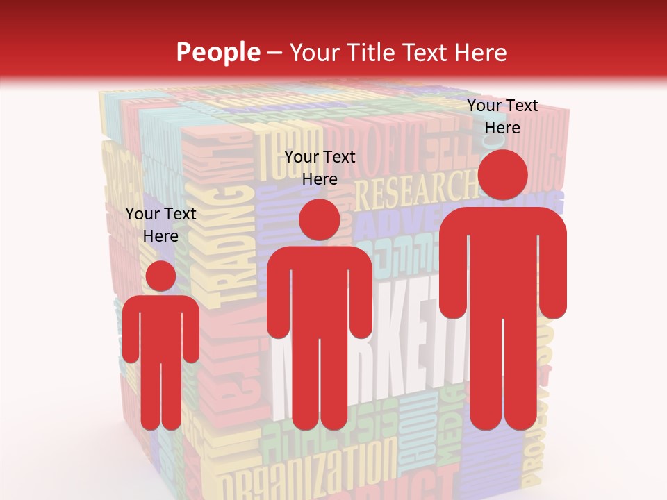 Isolated Threedimensional Frame PowerPoint Template