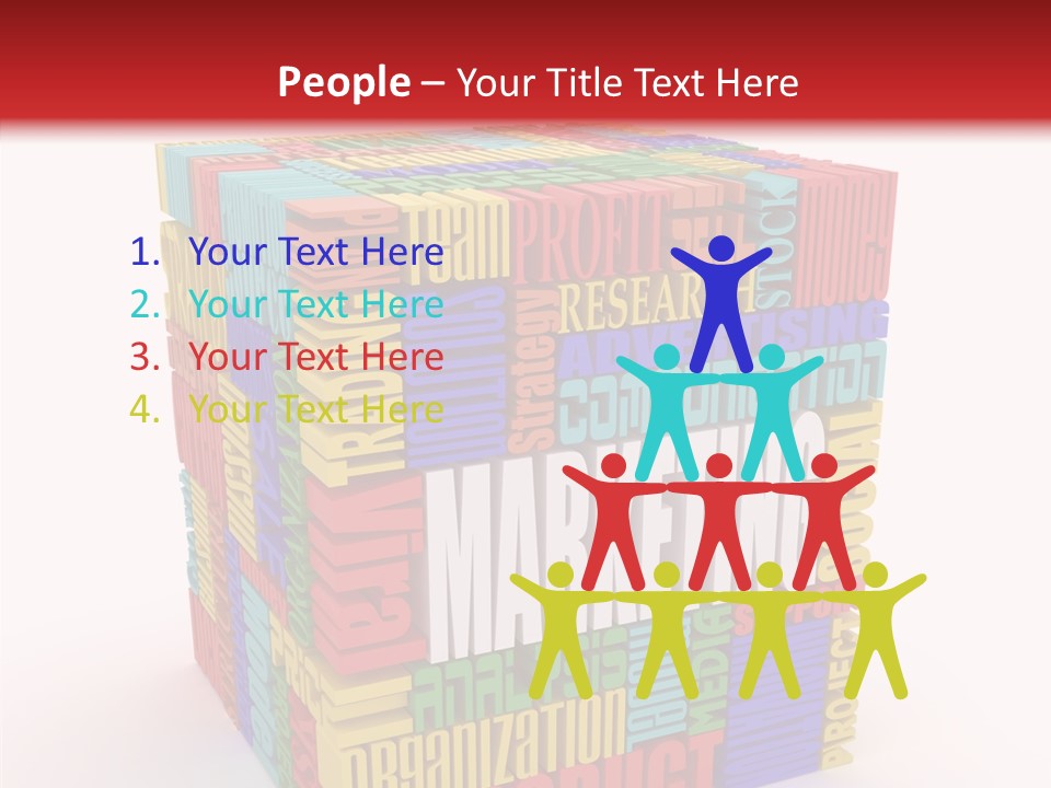 Isolated Threedimensional Frame PowerPoint Template