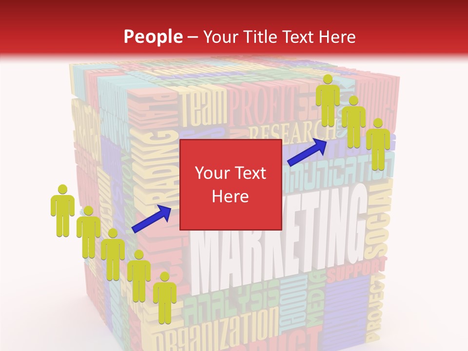 Isolated Threedimensional Frame PowerPoint Template