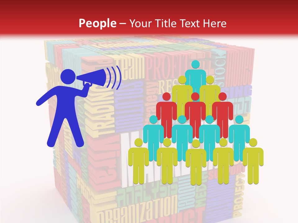 Isolated Threedimensional Frame PowerPoint Template