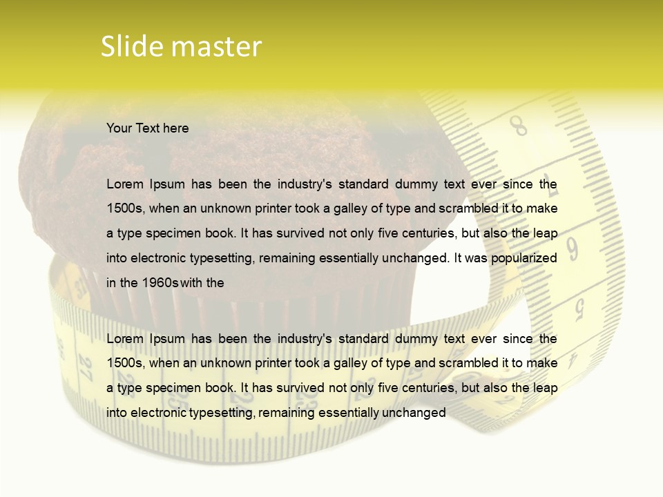 Object Cookie Breakfast PowerPoint Template