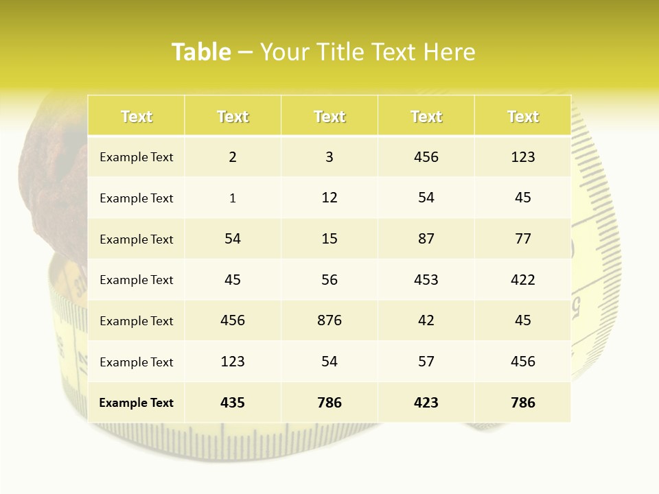 Object Cookie Breakfast PowerPoint Template
