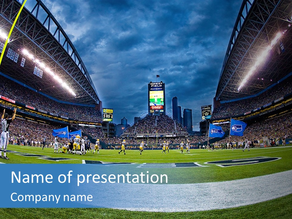 Referee Cloudy Fish Eye PowerPoint Template
