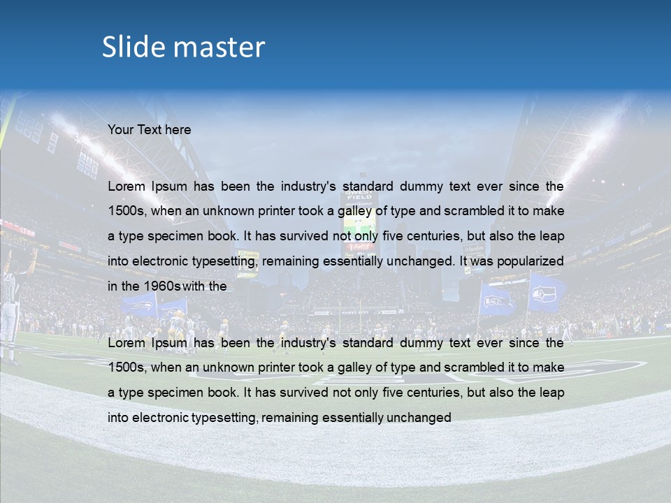 Referee Cloudy Fish Eye PowerPoint Template