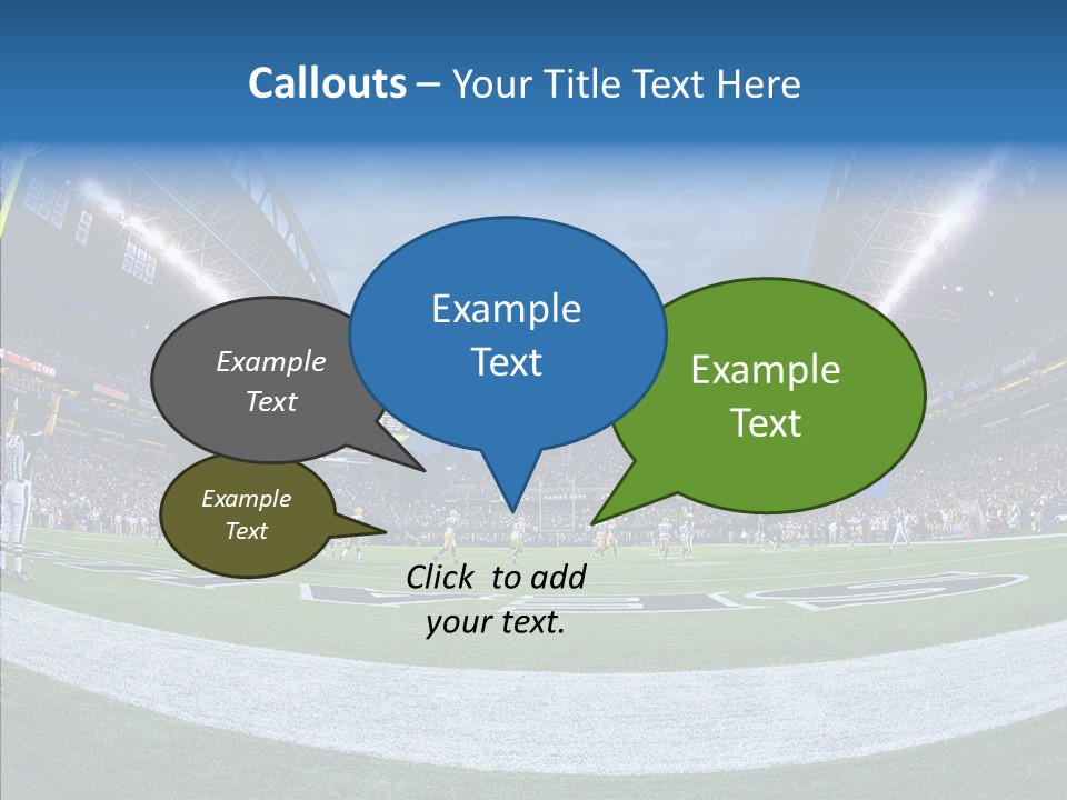 Referee Cloudy Fish Eye PowerPoint Template