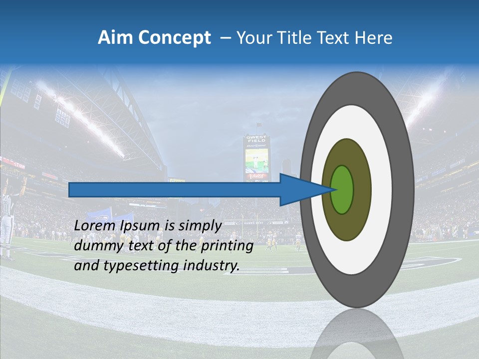 Referee Cloudy Fish Eye PowerPoint Template