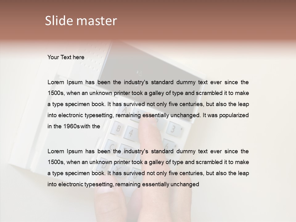 Safety Part Of Password PowerPoint Template