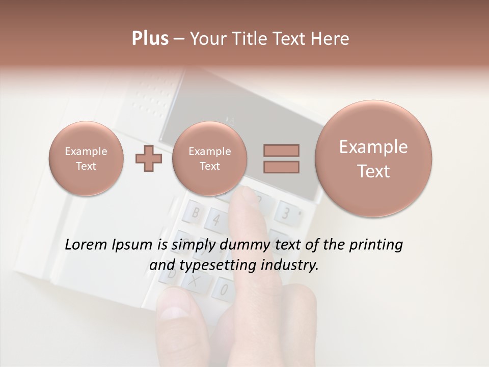 Safety Part Of Password PowerPoint Template