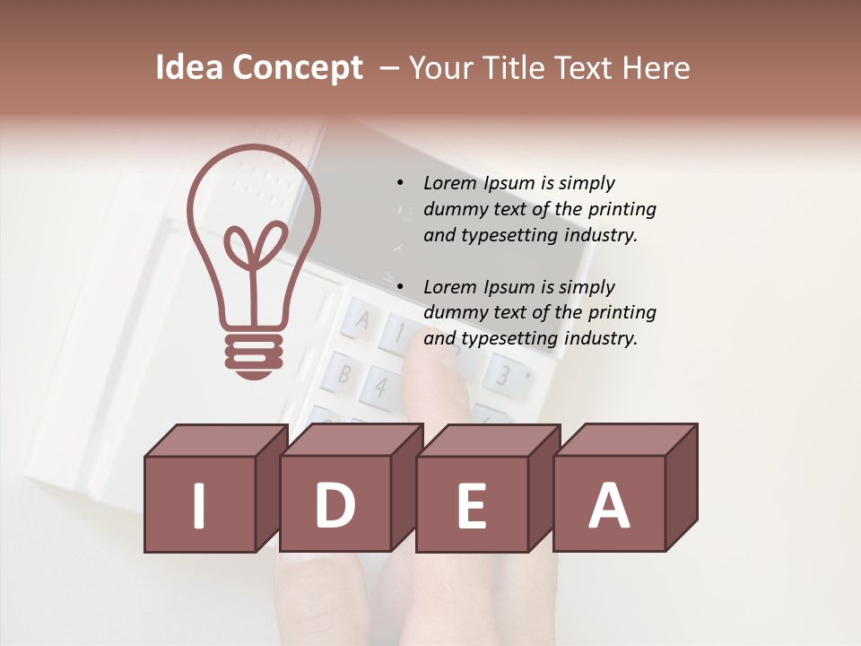 Safety Part Of Password PowerPoint Template