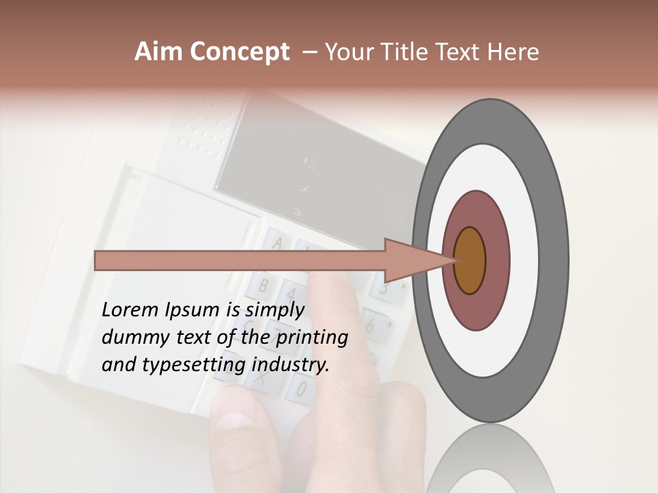 Safety Part Of Password PowerPoint Template