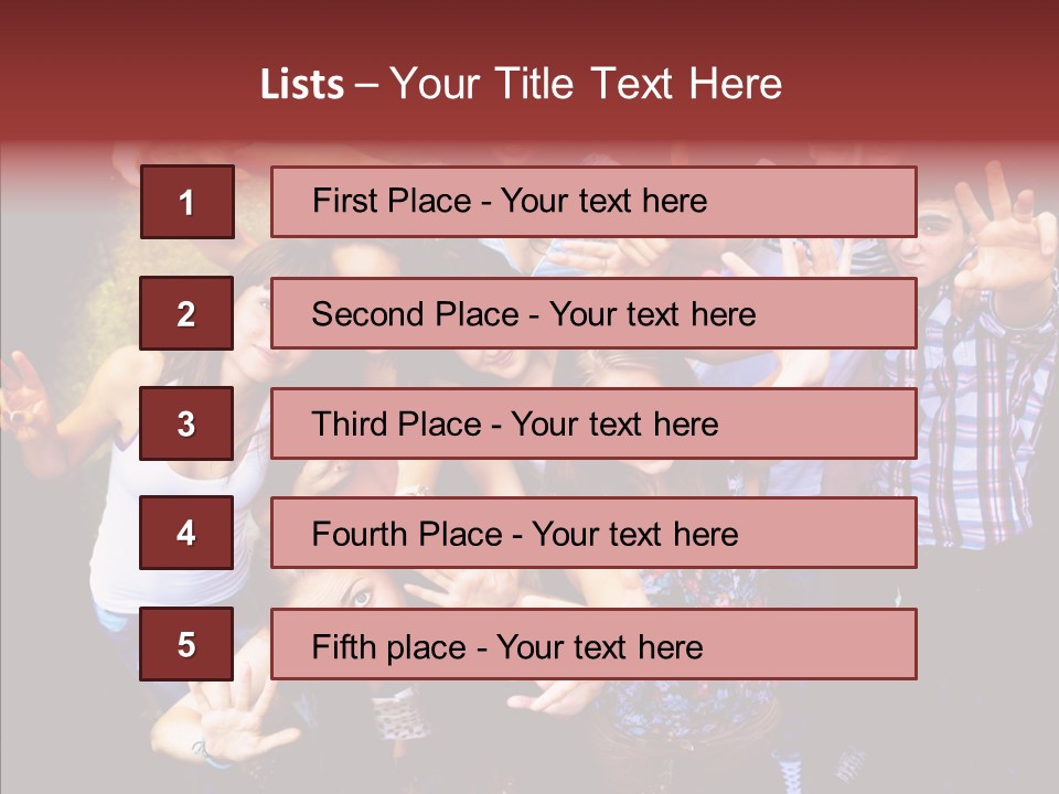 Hands Male Dancefloor PowerPoint Template