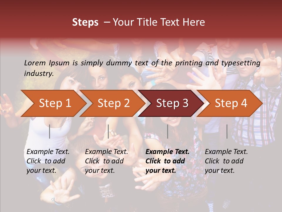 Hands Male Dancefloor PowerPoint Template