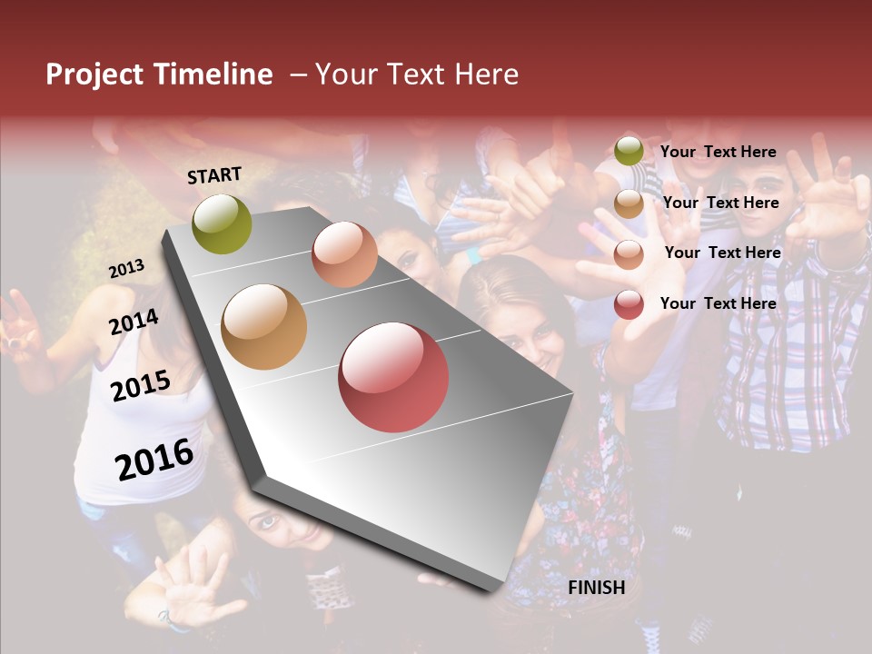 Hands Male Dancefloor PowerPoint Template