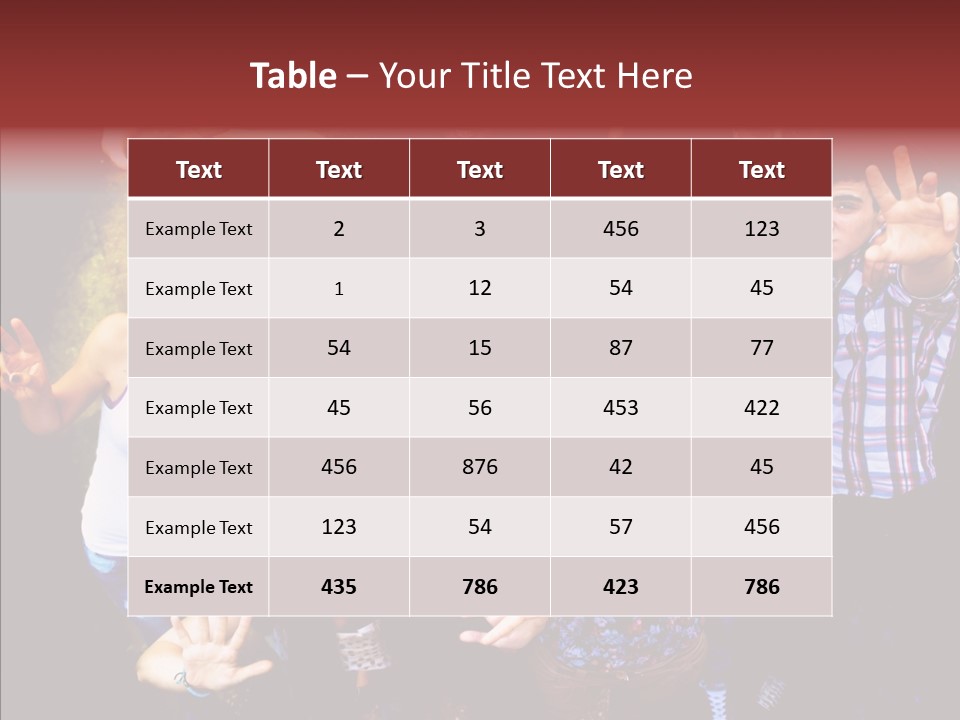 Hands Male Dancefloor PowerPoint Template