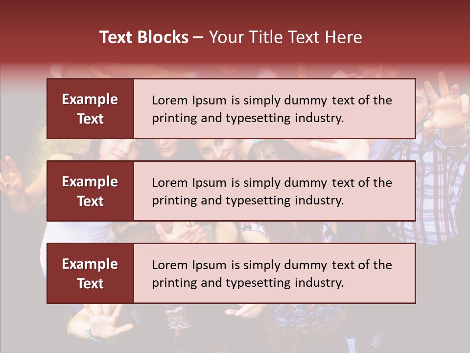 Hands Male Dancefloor PowerPoint Template