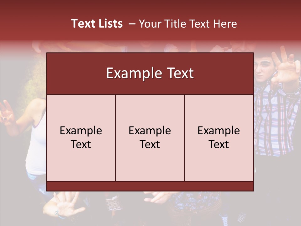 Hands Male Dancefloor PowerPoint Template