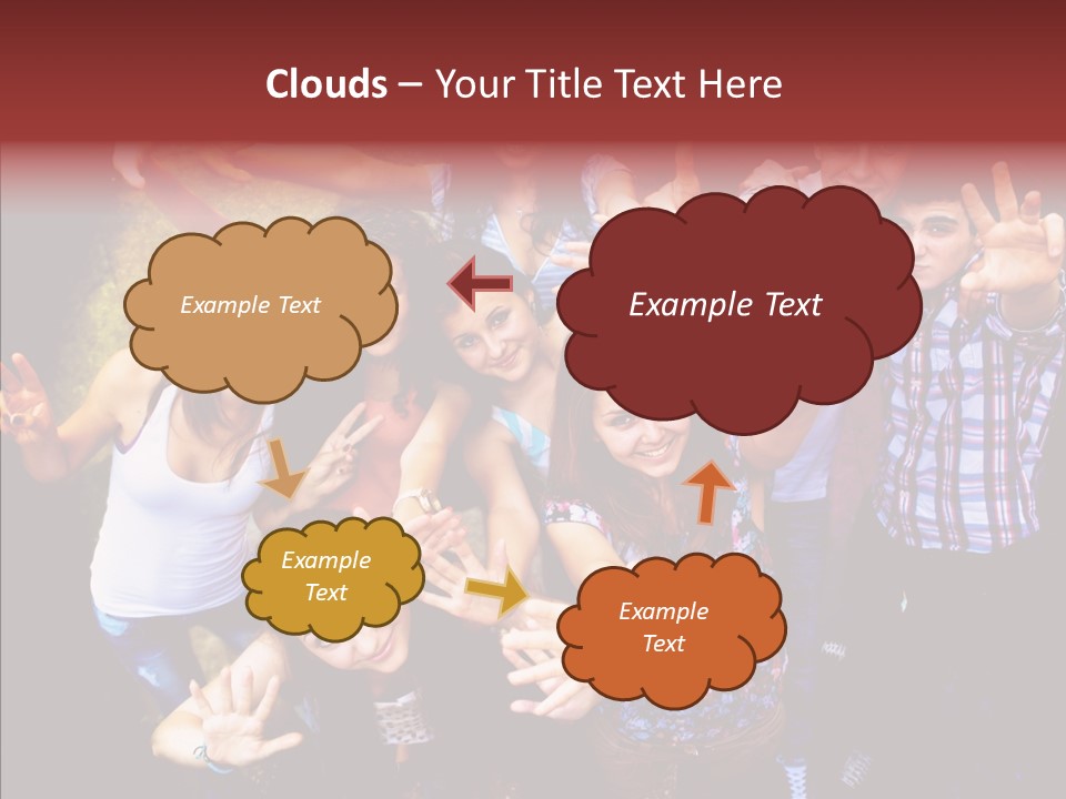 Hands Male Dancefloor PowerPoint Template