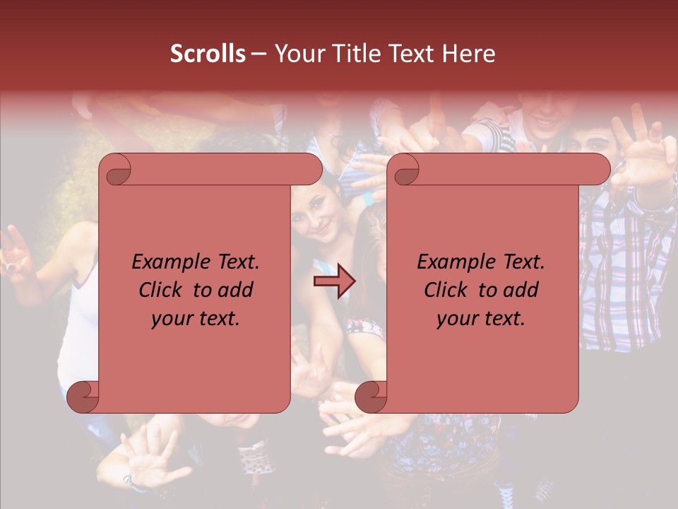 Hands Male Dancefloor PowerPoint Template