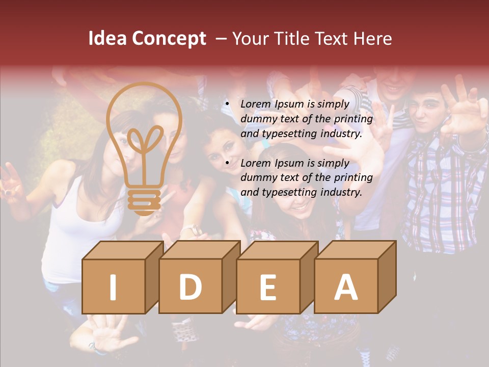 Hands Male Dancefloor PowerPoint Template