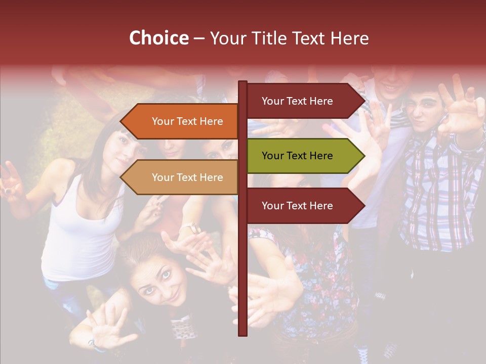 Hands Male Dancefloor PowerPoint Template