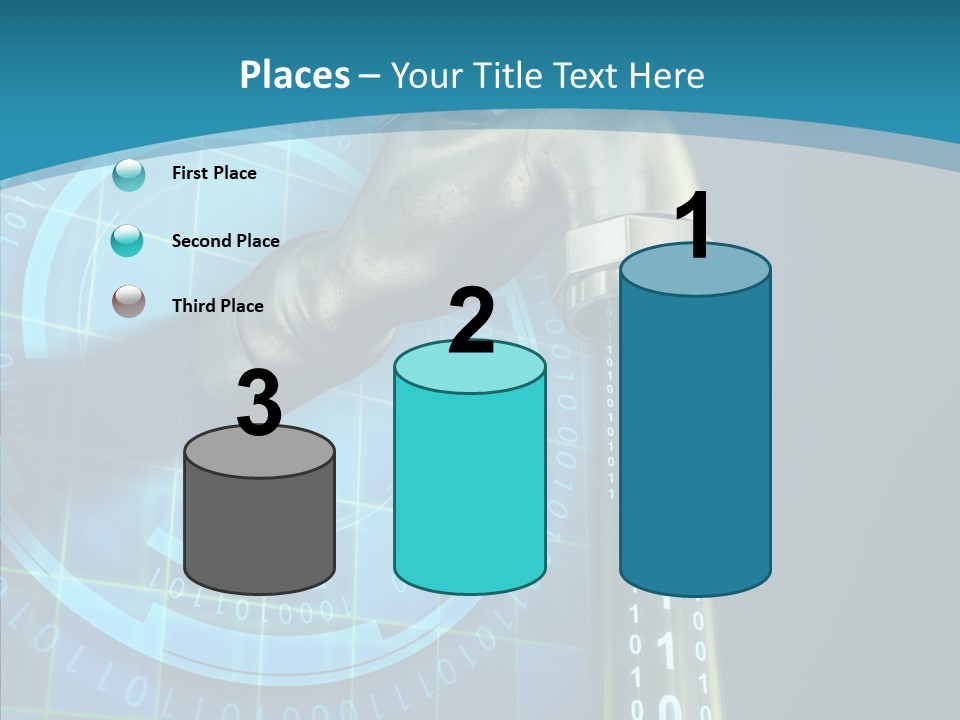 Digital Steel Wire PowerPoint Template