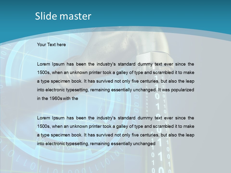 Digital Steel Wire PowerPoint Template