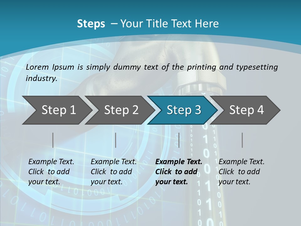 Digital Steel Wire PowerPoint Template