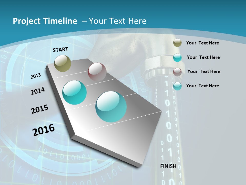 Digital Steel Wire PowerPoint Template