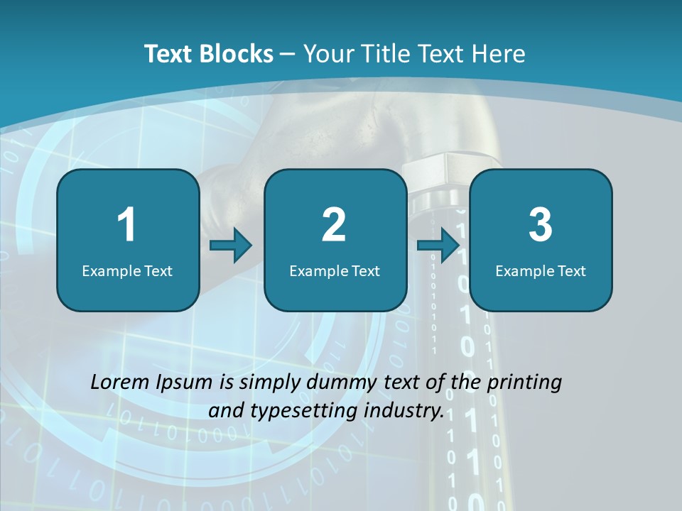 Digital Steel Wire PowerPoint Template