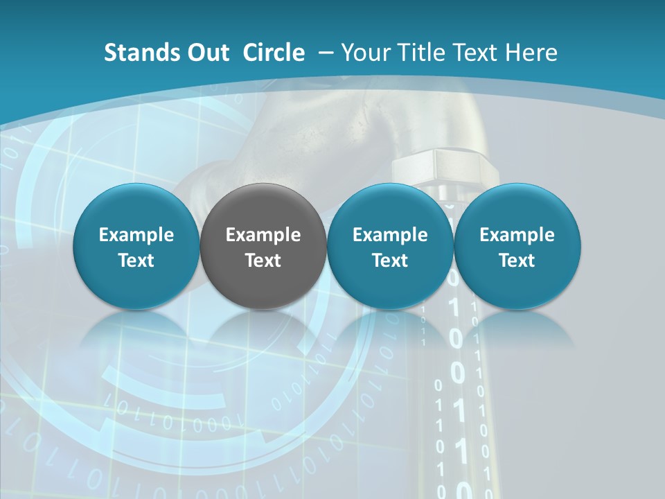 Digital Steel Wire PowerPoint Template