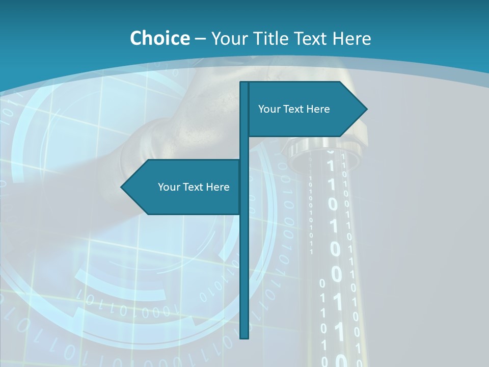Digital Steel Wire PowerPoint Template