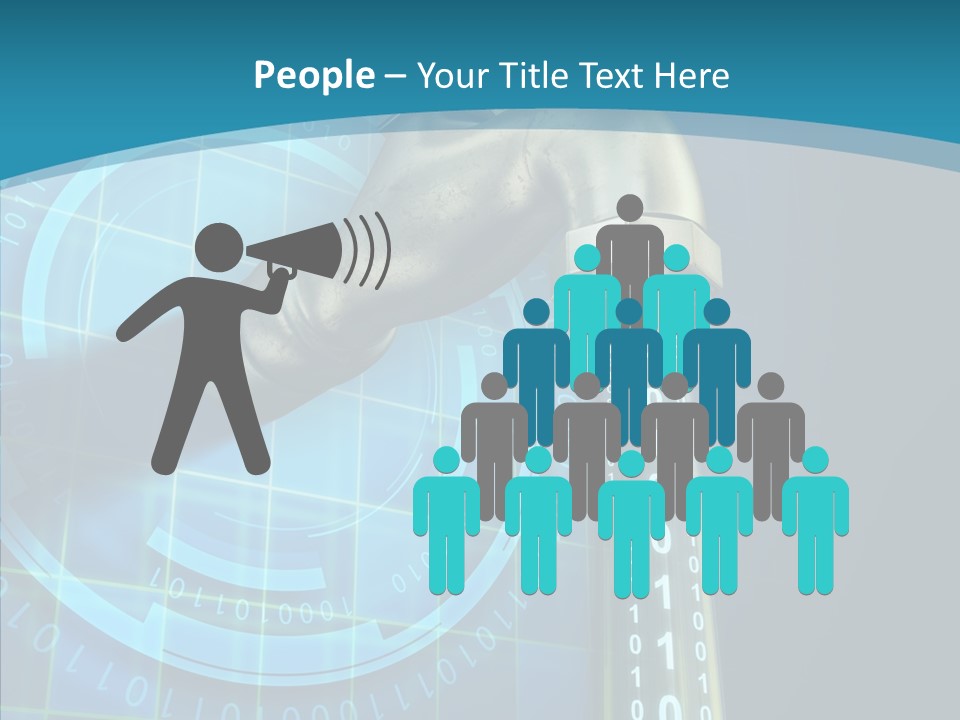 Digital Steel Wire PowerPoint Template