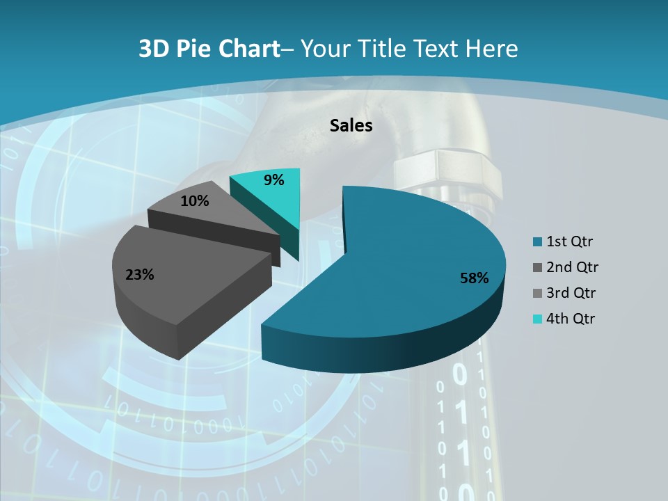Digital Steel Wire PowerPoint Template