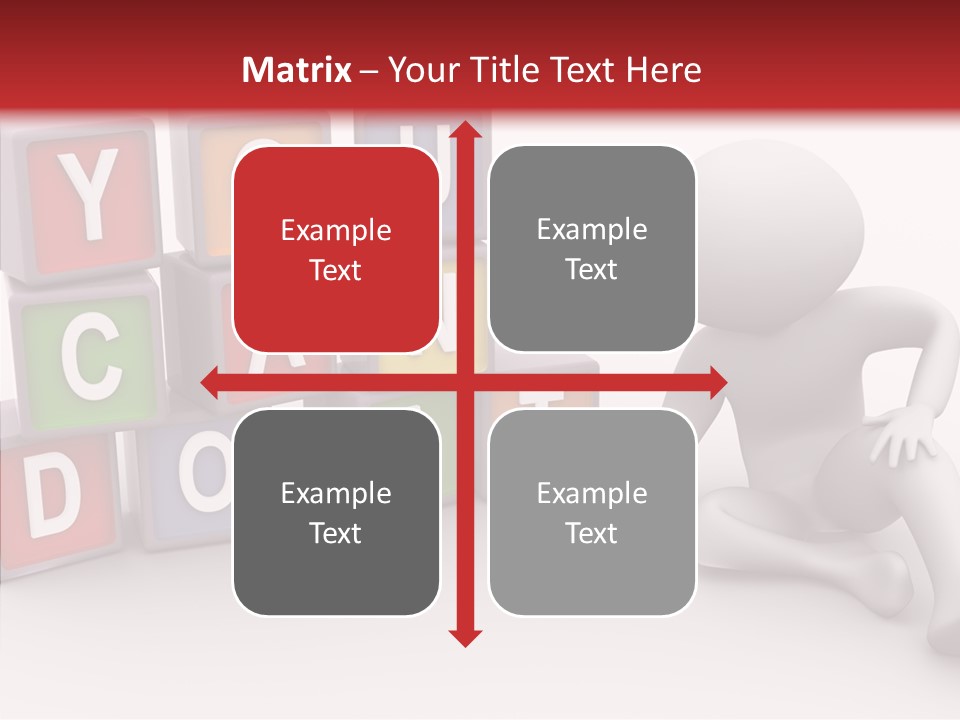 Manager Word Multicolored PowerPoint Template