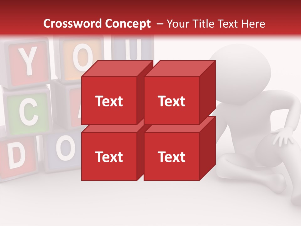 Manager Word Multicolored PowerPoint Template