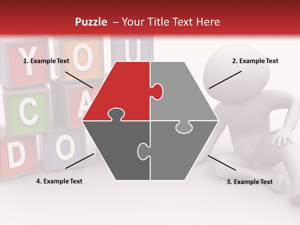 Manager Word Multicolored PowerPoint Template