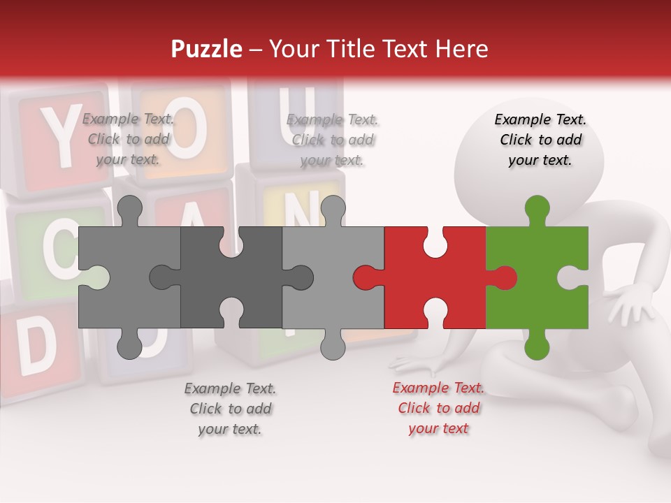 Manager Word Multicolored PowerPoint Template