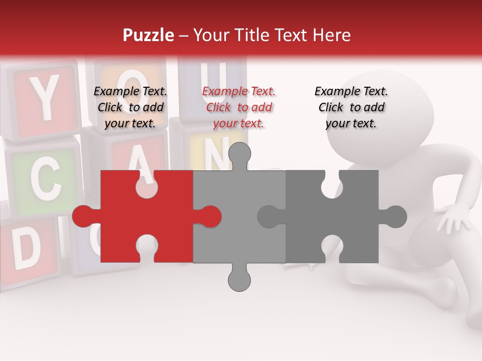 Manager Word Multicolored PowerPoint Template