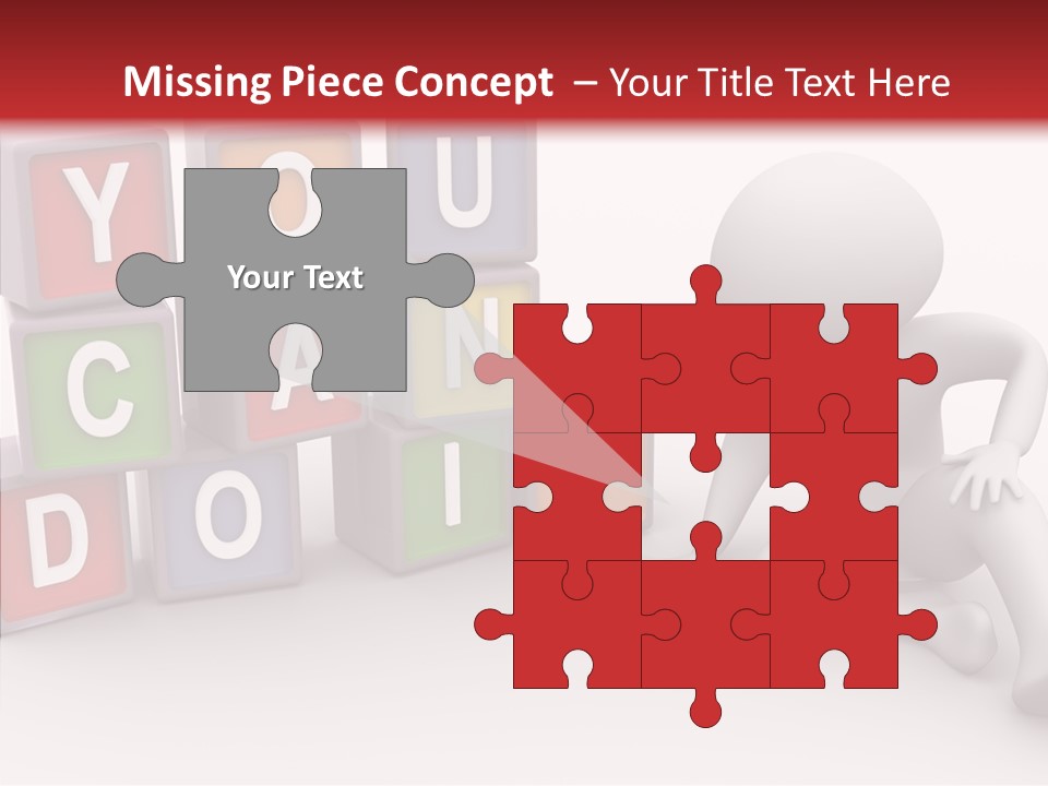 Manager Word Multicolored PowerPoint Template