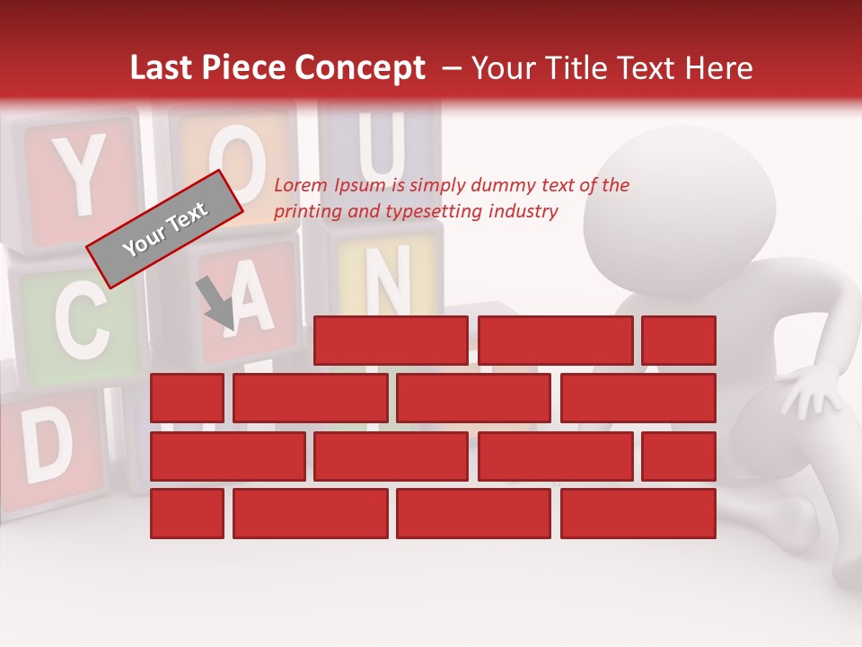 Manager Word Multicolored PowerPoint Template