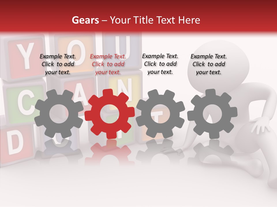 Manager Word Multicolored PowerPoint Template