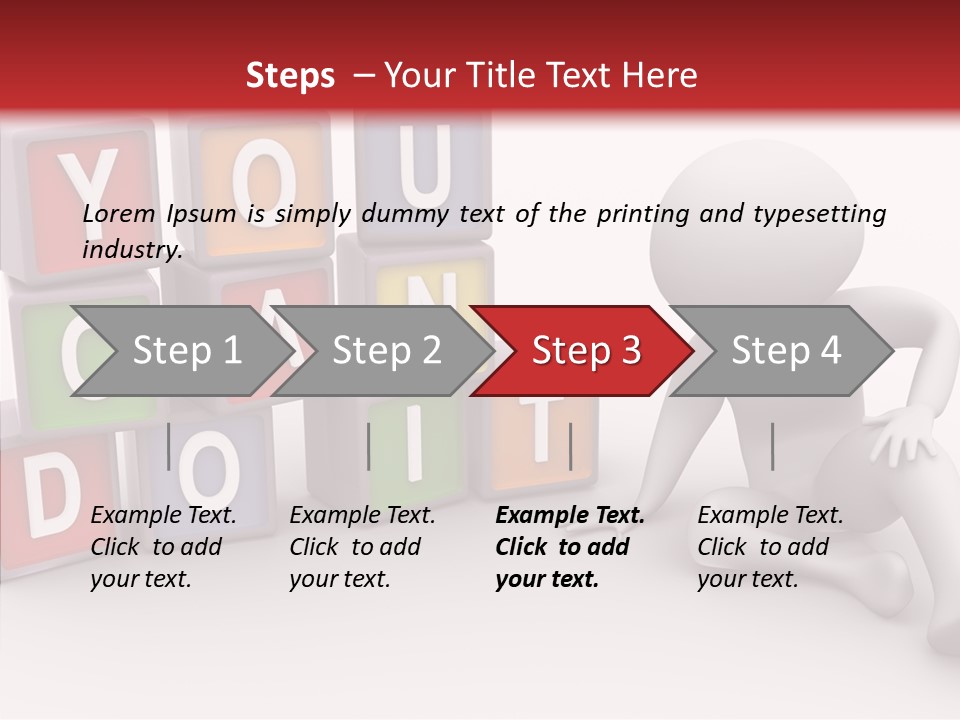 Manager Word Multicolored PowerPoint Template