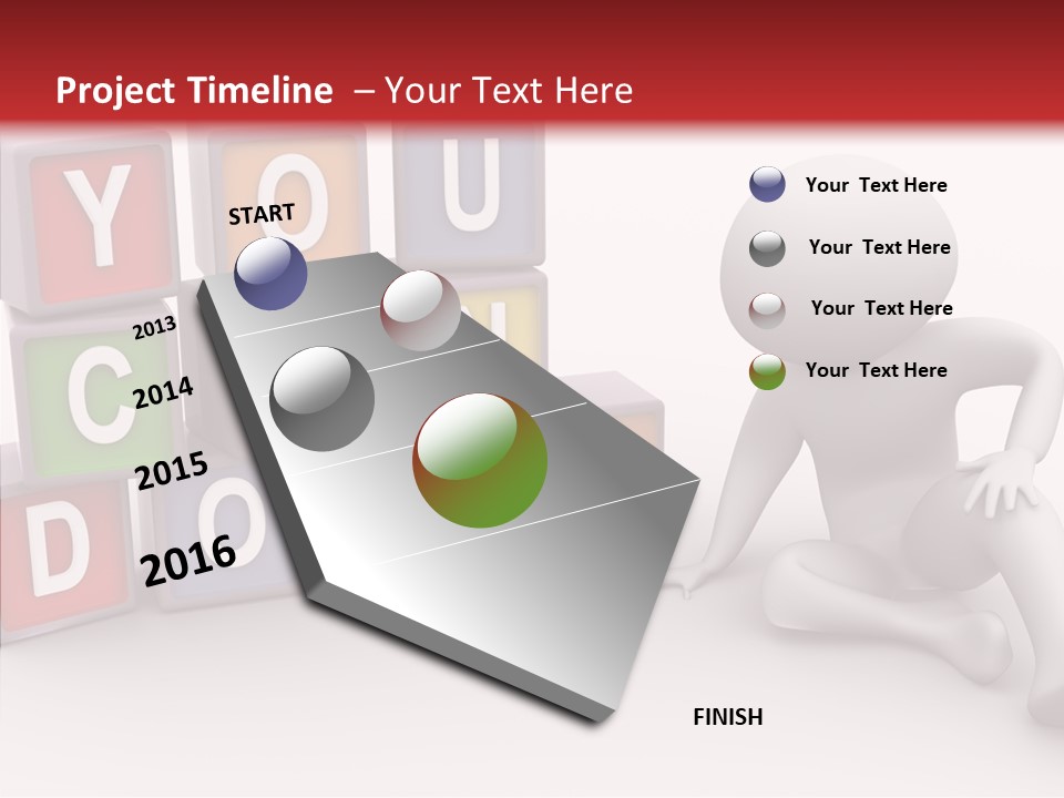 Manager Word Multicolored PowerPoint Template