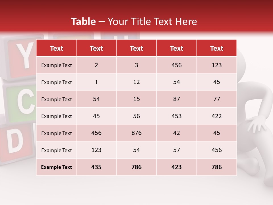 Manager Word Multicolored PowerPoint Template