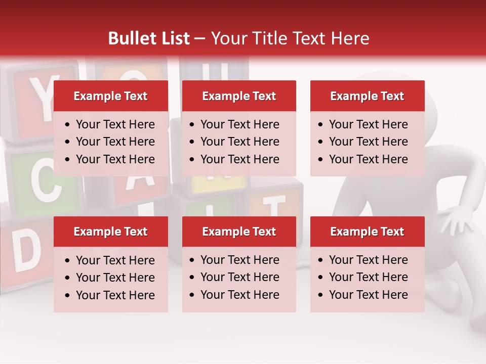 Manager Word Multicolored PowerPoint Template