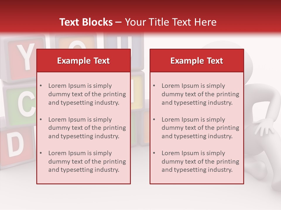 Manager Word Multicolored PowerPoint Template