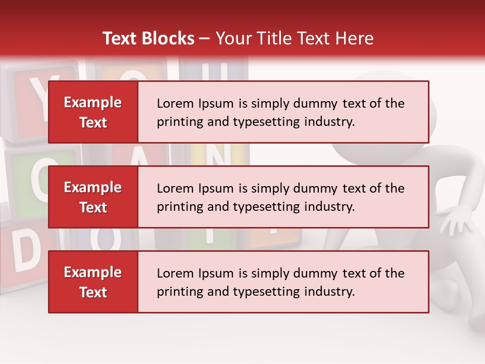 Manager Word Multicolored PowerPoint Template