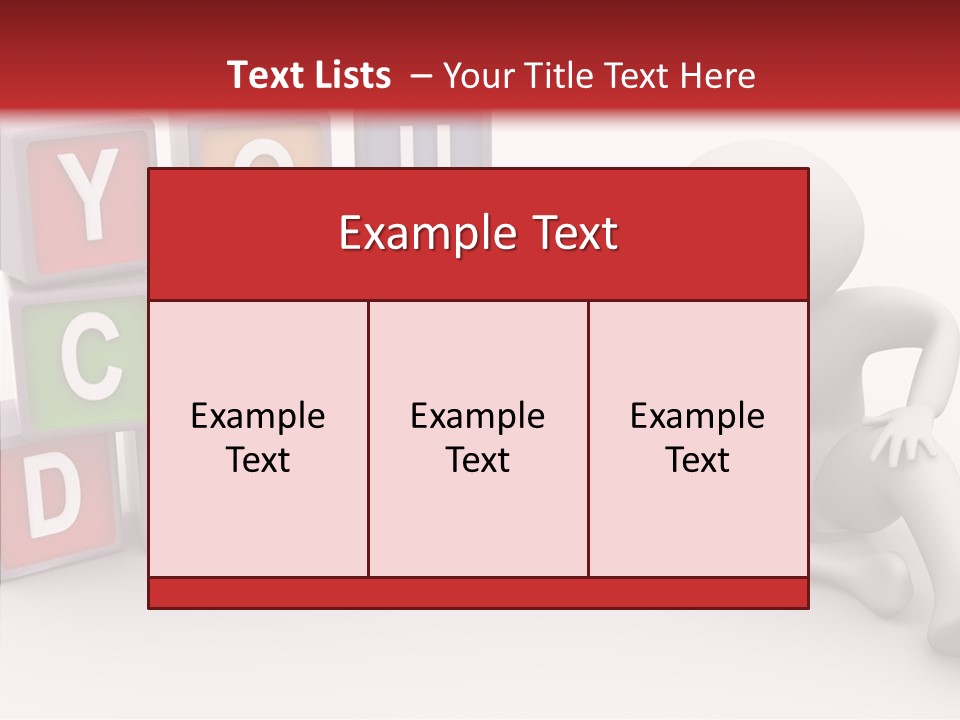 Manager Word Multicolored PowerPoint Template